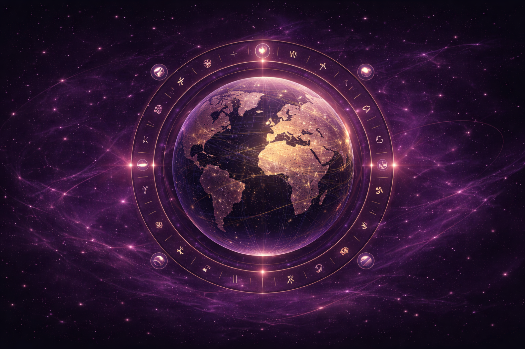 Космическая обложка сервиса астрокартографии