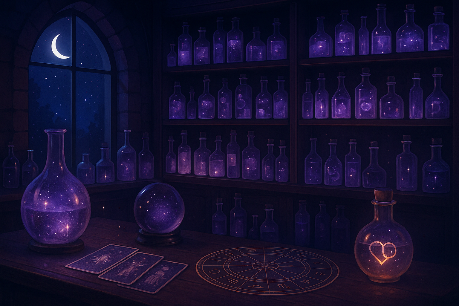 Две фигуры беседуют на фоне звёздного неба